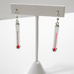 Jewelry with real thermometers