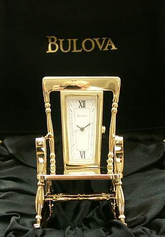 7 Bulova Luxury Miniature Clocks 