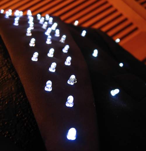 Jacket with 300 LEDs