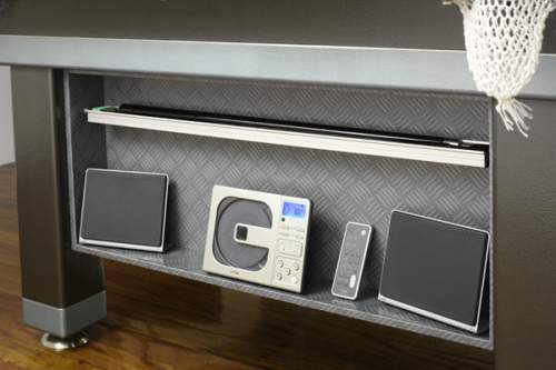 Billiards table with LCD