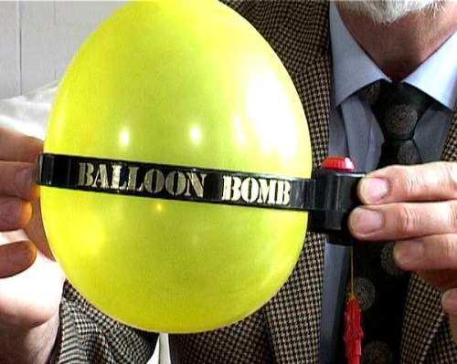 Balloon like a bomb clock
