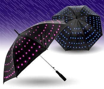 Umbrella glowing lights