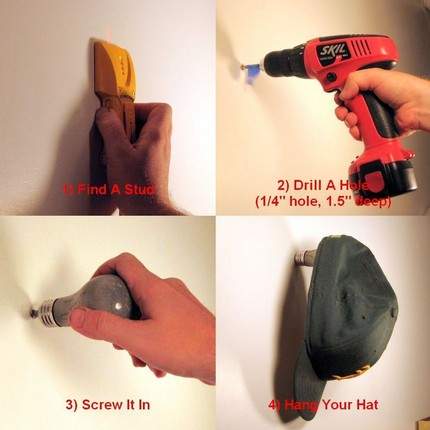 Lightbulb Wall Hook