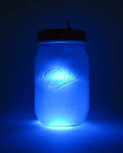 Sun and Moon Mason Jar Night Light