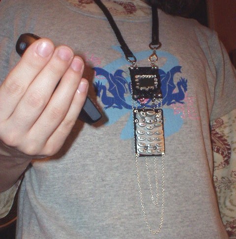 Recycled Cell Phone Necklace