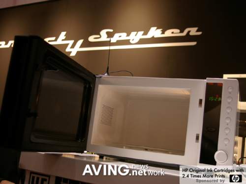 microwave supporting TV and DVD playback