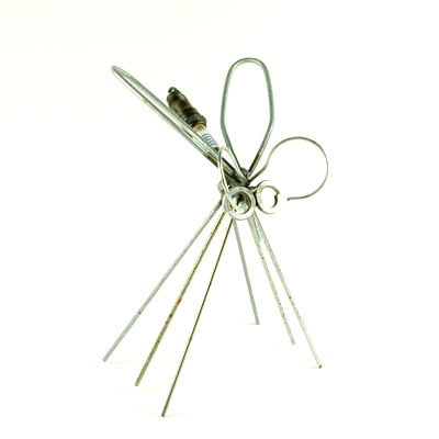 metal bug sculpture