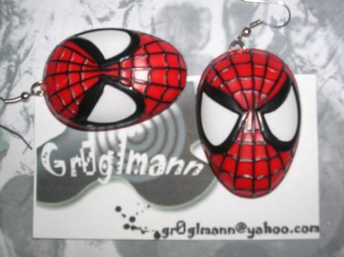 Super Hero Spider Man Earrings