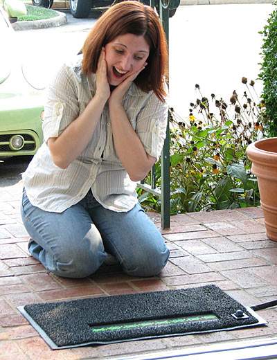 LED Invaders Door Mat