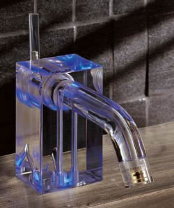 bathroom accessories with internal LED lights