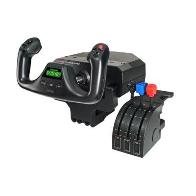 Saitek Pro Flight Yoke with Three Lever Throttle