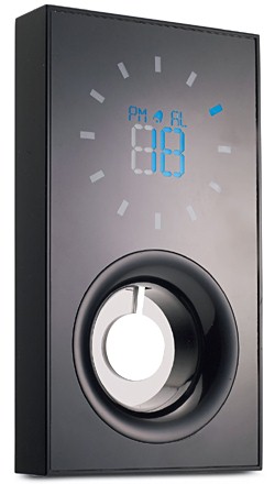 Mirror polished desk clock with pendulum