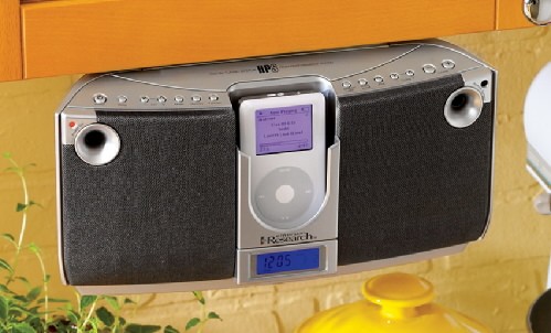 Under-Cabinet iPod Player/Boombox