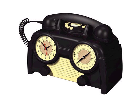 Retro Clock Radio Telephone