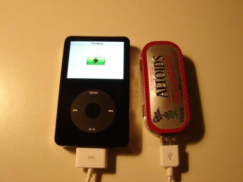 Minty Boost portable iPod/USB charger