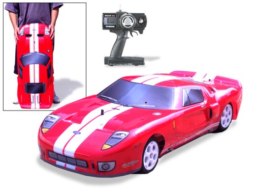 Gigantic Ford GT Nitro Gas RC Car
