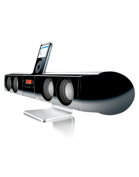 Stereo with AM/FM & Universal Dock for iPod