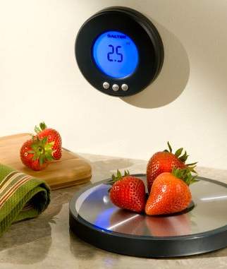 Wall-Mounted Digital Scale And Clock