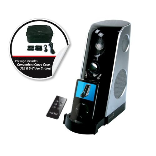 Portable Audio Device with Built in Subwoofer and Remote Control