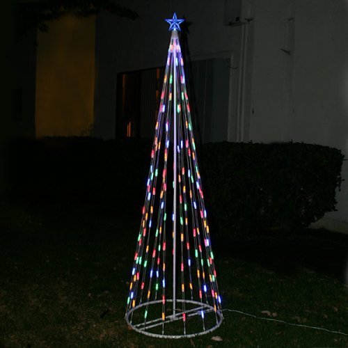 LED Christmas Cone Tree Multi-Colored