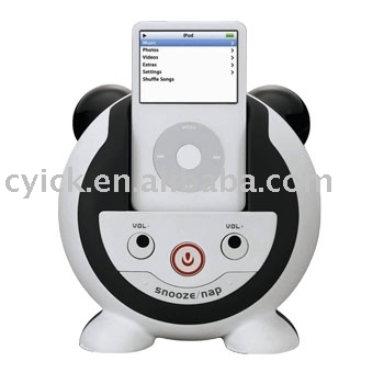 Audio System with Alarm Clock for ipod