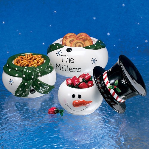 Snowman Snack Stack