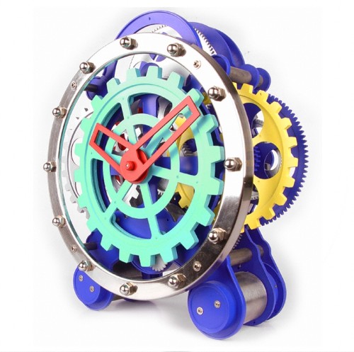 Visible Dual Gear Gadget Clock