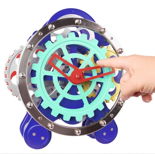 Visible Dual Gear Gadget Clock