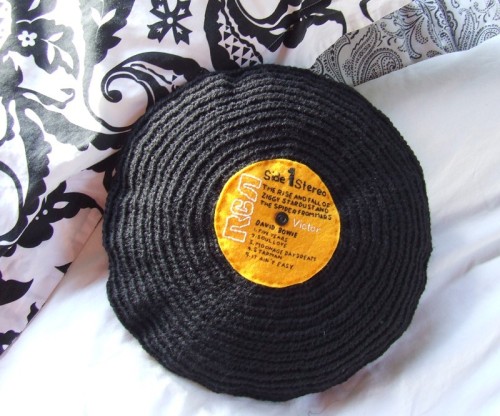 Record Cushion David Bowies