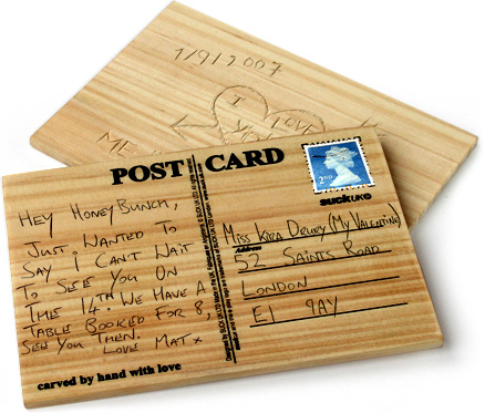 Wooden Postcard