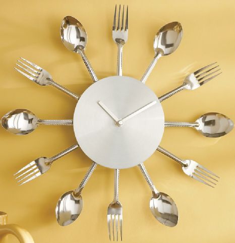 Flatware Clock