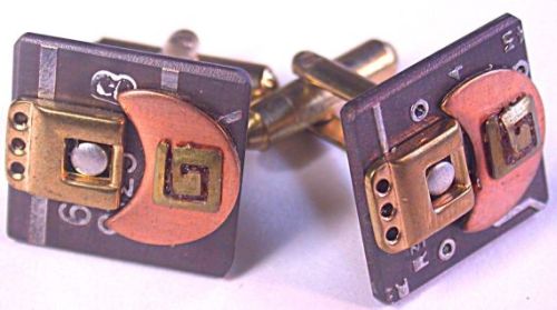 Recycled Circuit board elegant CUFFLINKS