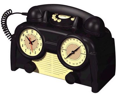 Retro Clock Radio Telephone