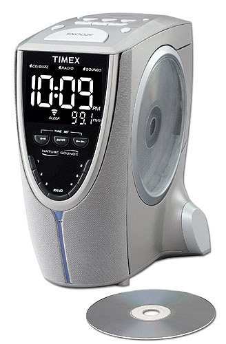 Timex Side Loading CD Player Clock Radio