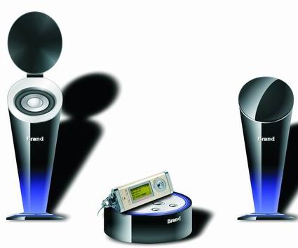 Mini Music System with Captivating Cup Shape