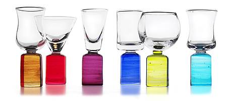COLORED SHOT GLASSES