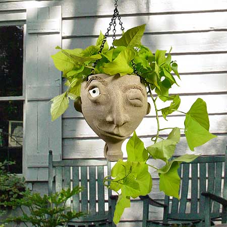Face Jug Planter