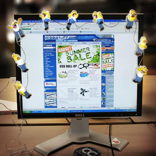 Homer Simpson USB Monitor Lights