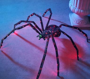 Twitching Lighted Spider