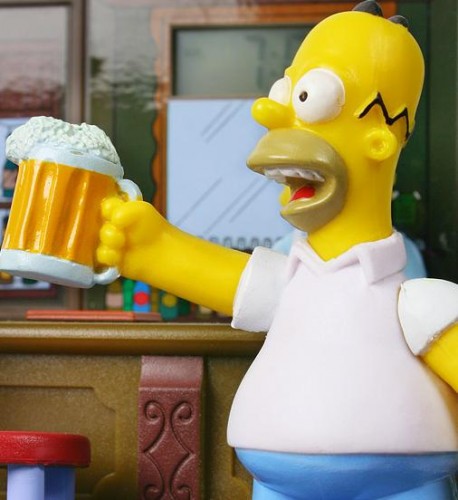 The Simpsons Talking Bar Buddies Alarm Clock