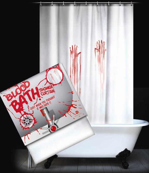 Blood Bath Shower Curtain