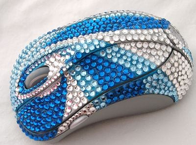 Crystal Studded Computer Mouse