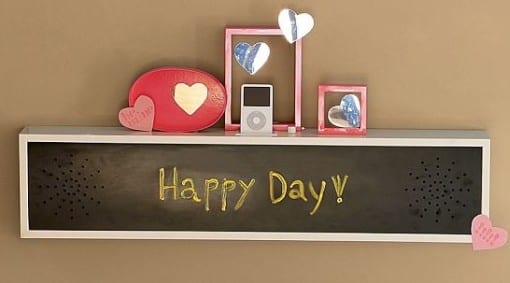 Chalkboard Speaker Shelf