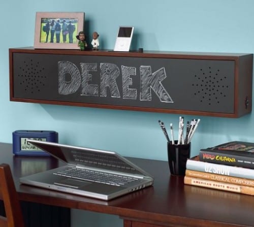 Chalkboard Speaker Shelf