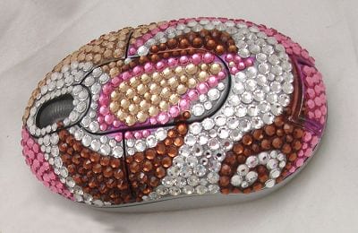 Crystal Studded Computer Mouse