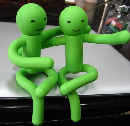 USB memory is a green man