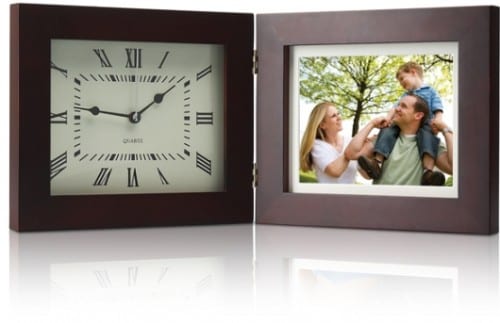 Deluxe 8" Digital Photo Frame & Clock with Multimedia Playback