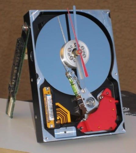 Hard Drive Desk Clock