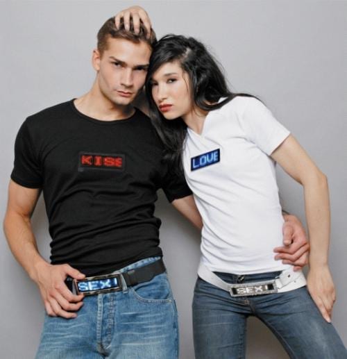 LED Shirt with programmable messages LED Shirt with programmable messages