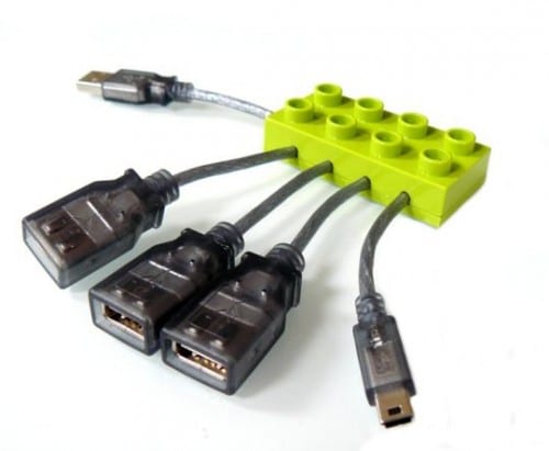 Port Cable-Hub 3xUSB 1xMini USB